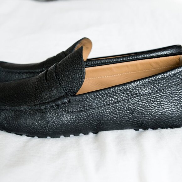 HUGO BOSS Driver Grain Leather Moccasin Loafers 10.5 (43.5 EU) main image 4